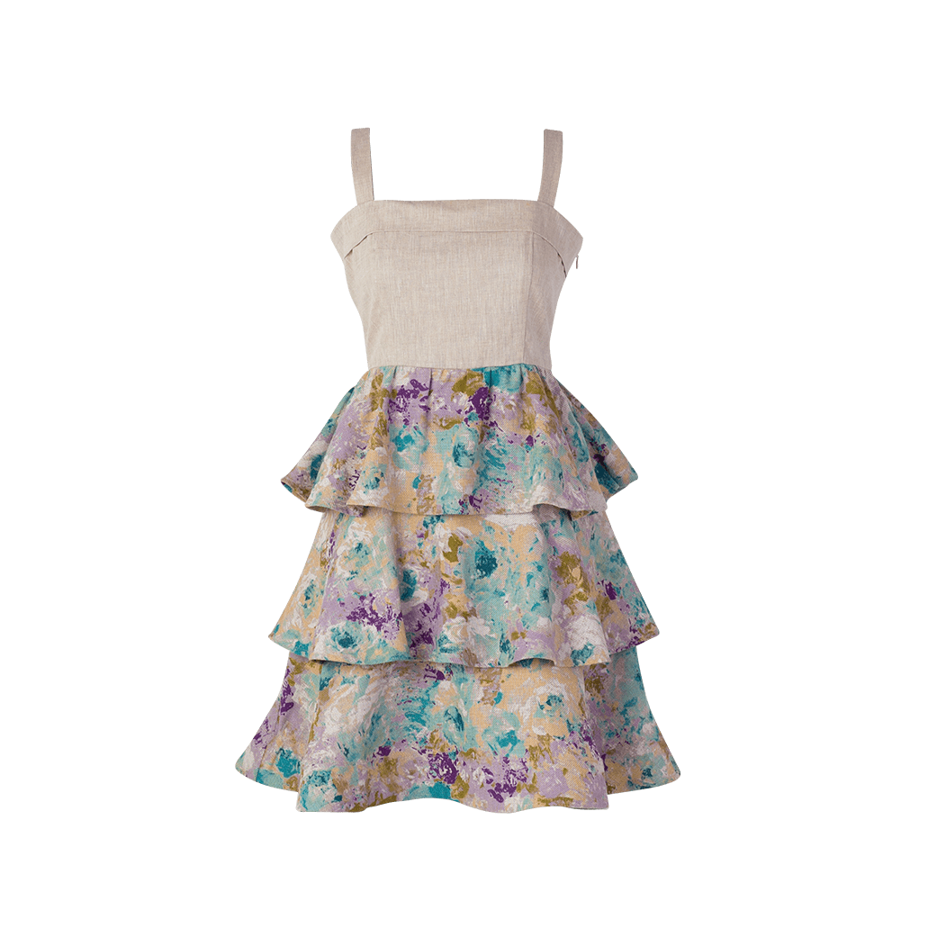 Floral Tiered Mini Dress