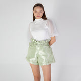 High Waisted Paperbag Shorts