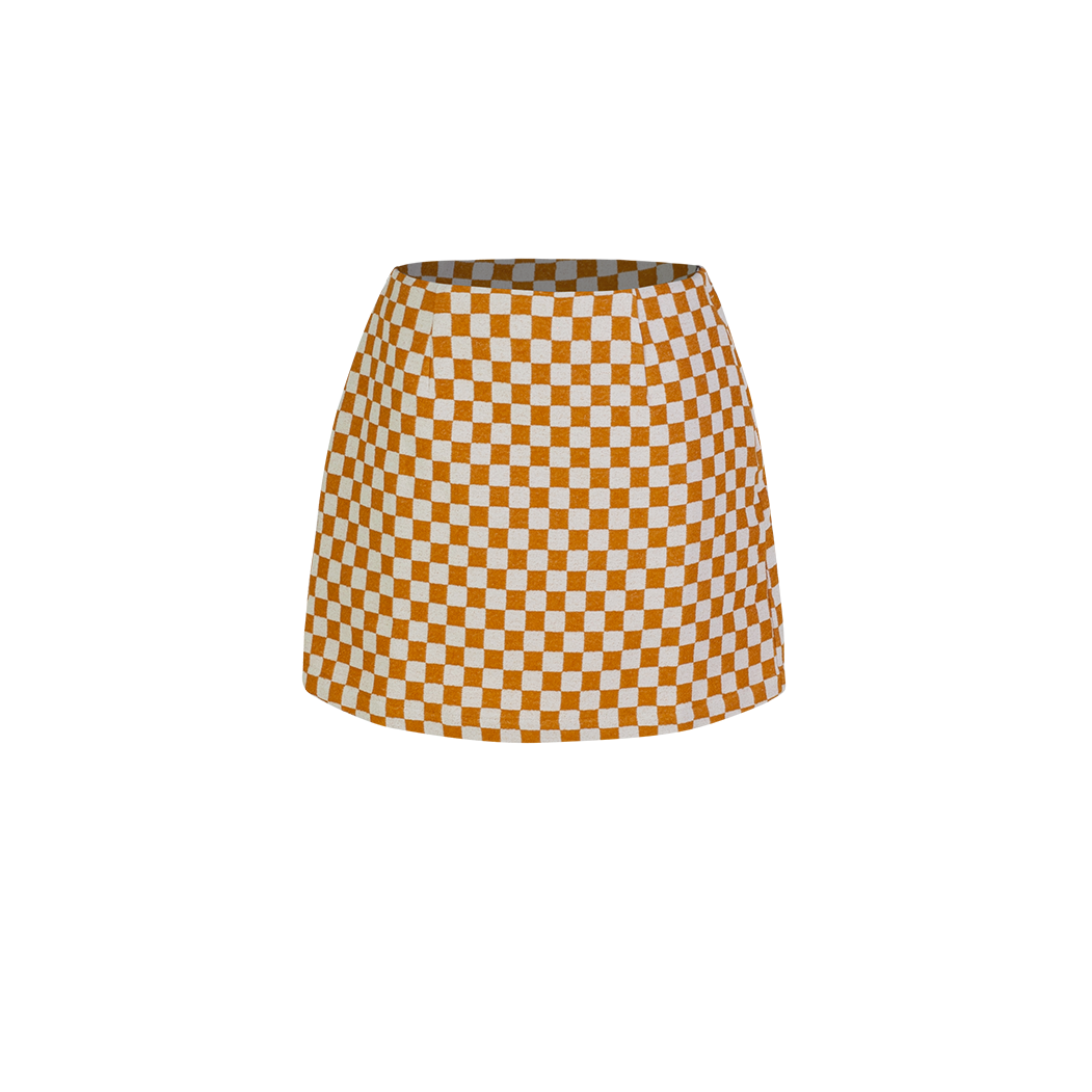 Checkered Mini Skirt