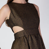 The Cut Out Jacquard Mini Dress