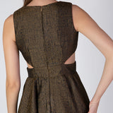 The Cut Out Jacquard Mini Dress