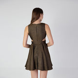 The Cut Out Jacquard Mini Dress